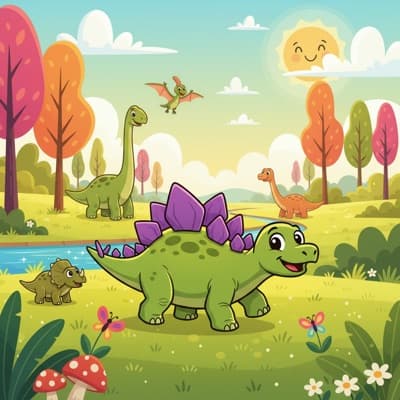 Cartoon style transformation of a child's drawing